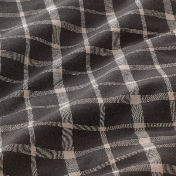 IKEA STRUTBRAKEN King Duvet Cover and Pillowcase(s) Cotton Gray Check - Picture 8 of 8